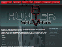 Tablet Screenshot of huntercyclesalvage.com